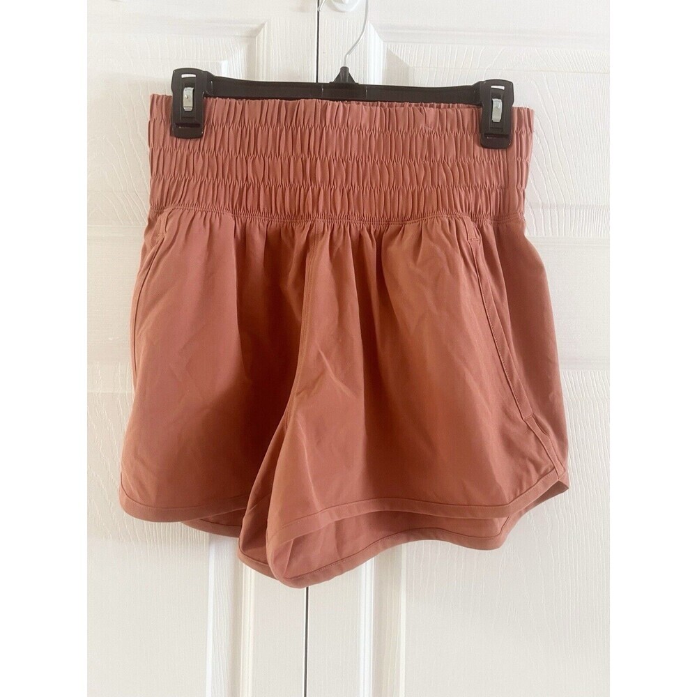 Abercrombie & Fitch Women's Athletic Shorts in Rust